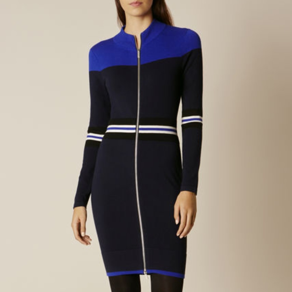 karen millen striped bodycon dress Jumper Dress Ebay Karen Millen Sporty Bodycon Dress Clearance Karen Millen  Knit Bodycon Dress Free Shipping